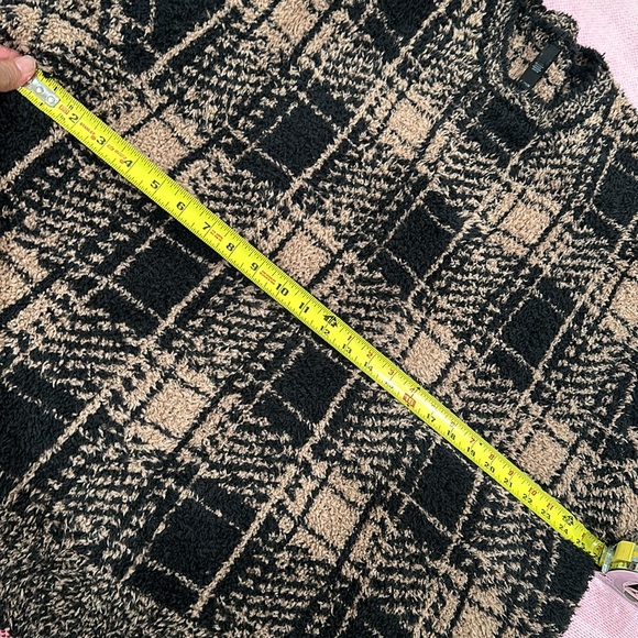 Skims cozy knit pullover onyx plaid sweeter - Picture 6 of 12